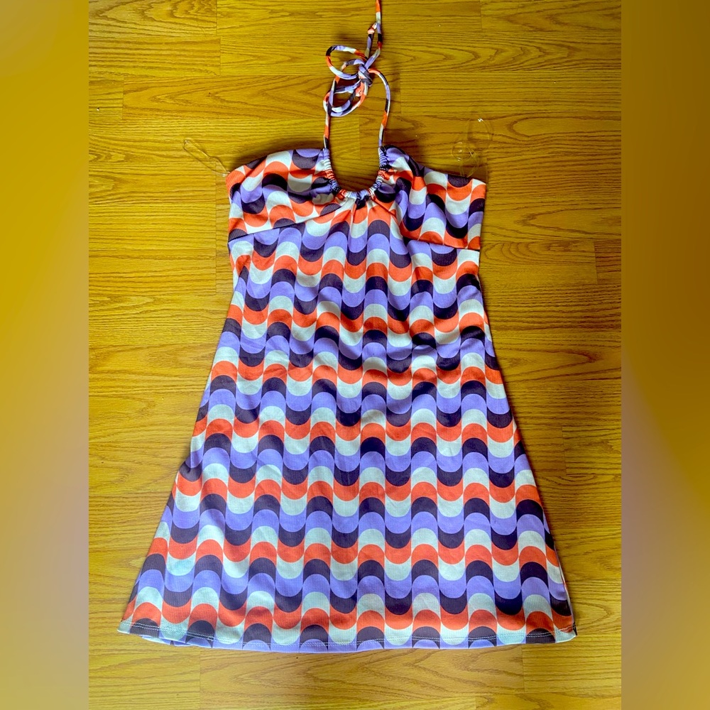 (NWOT)RSQ 70s retro halter dress